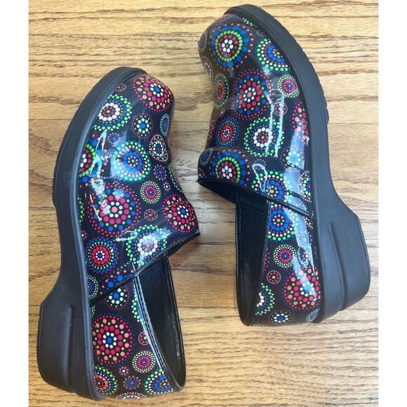 Women’s Patent Clogs Slip On Colorful Shoes Srub Shoes Size 7.5 - Picture 10 of 10